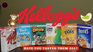 11 Brands of KELLOGGS Cereals [upl. by Aitsirk265]