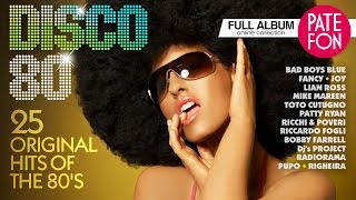 DISCO80 Various artists 25 ORIGINAL HITS OF THE 80S [upl. by Ymereg]