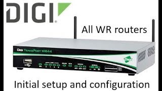 Digi TransPort router initial configuration [upl. by Yob383]