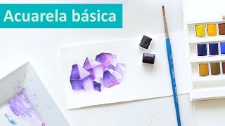 como pintar con acuarelas tecnicas basicas [upl. by Enened]