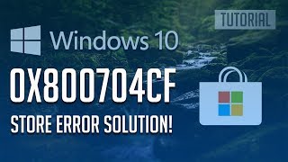 How to Fix Windows Store Error 0x800704cf in Windows 10  4 Solutions 2025 [upl. by Norre]