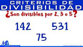 Criterios de divisibilidad de 23 y 5 [upl. by Bertsche]