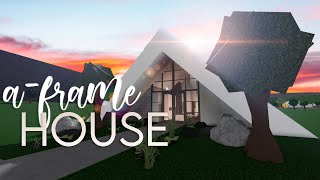 Bloxburg  AFrame House  50k  House Build [upl. by Yhtommit]