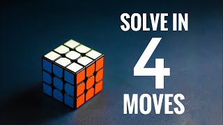 How to Solve a Rubik’s Cube in 4 Moves [upl. by Sobmalarah238]