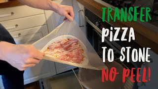 How to Get Pizza onto Stone Without a Peel [upl. by Syramad]