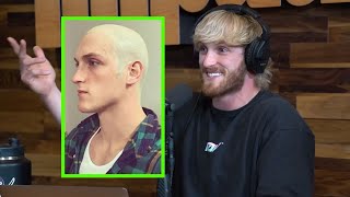 Logan Paul Embracing Balding  quotIm Going To Be Baldquot [upl. by Yrred]