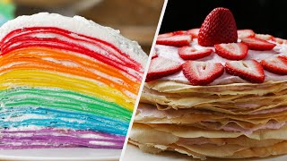 4 Crepe Recipes For All Dessert Lovers • Tasty [upl. by Gothar]