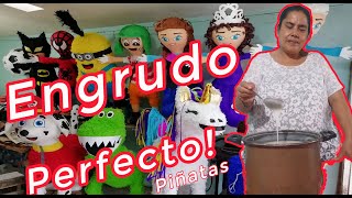 Como HACER ENGRUDO Para PIÑATAS Paso a Paso Fácil Y Rápido [upl. by Elmore]