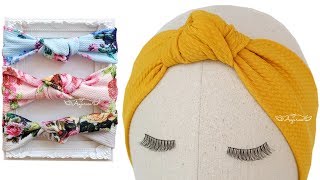 How to Make Turban Knot Headband [upl. by Ahsienot]