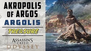 Akrolpolis of Argos Argolis  Loot Treasure Location  ASSASSINS CREED ODYSSEY [upl. by Boleyn]