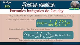 Intégrales de Cauchy cours et exercices résolus [upl. by Suirtemid]