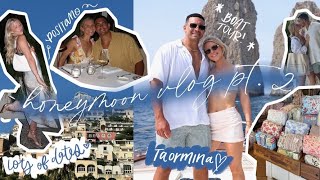 HONEYMOON VLOG PT 2 Positano  Taormina Italy [upl. by Massarelli]