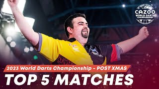 Top 5 Matches  2023 World Darts Championship  Post Christmas [upl. by Pena]