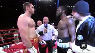 Audley Harrison Knocked Out In 1st Round By David Price  13 10 2012 [upl. by Leirud]