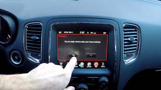 GPS Home reset UConnect 84  Dodge Jeep all Chrysler vehicles [upl. by Aldora]