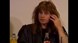 OZZY OSBOURNE STONED INTERVIEW 1989 [upl. by Abehsile]