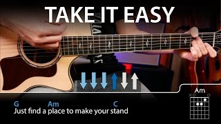 How To Play Take It Easy  Eagles On Guitar Easy Lesson [upl. by Ameerak911]