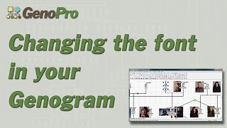 Changing the Font in GenoPro [upl. by Shep67]