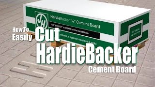 How to Easily Cut Hardiebacker Cement Board DIY [upl. by Tombaugh625]