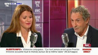 Agacé par Marlène Schiappa JeanJacques Bourdin menace darrêter linterview en direct [upl. by Rossi915]