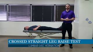 Crossed Straight Leg Raise Test [upl. by Lynelle228]