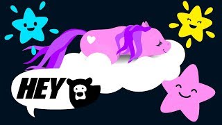 Hey Bear Sensory  Sleepy Unicorns  Relaxing  Classical Music  Bedtime Video [upl. by Aztilay]