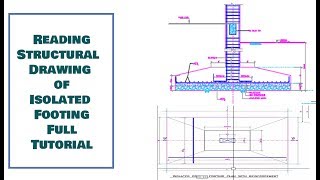 How To Read Structural Drawing Ep04 Isolated Footing Full Detail [upl. by Stucker]