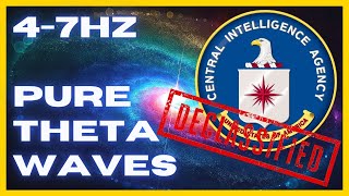 47hz PURE Theta Waves  CIA Hemi Sync  WONDERFUL Brain Stimulation  Binaural Beats [upl. by Erot]