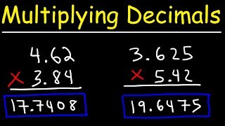 Multiplying Decimals  Basic Introduction [upl. by Gregor]