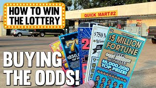 How to Win the Lottery 💰 BUYING THE ODDS EASY METHOD 🔴 Fixin To Scratch [upl. by Luke74]