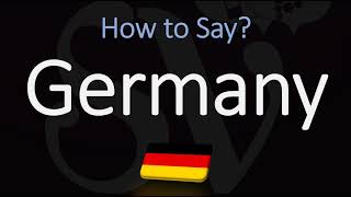 How to Pronounce Germany CORRECTLY [upl. by Mairam]