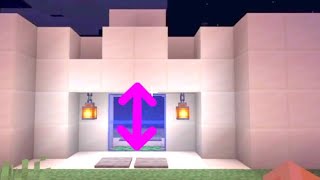 Minecraft 2x2 vertical piston door tutorial l Opens up and down [upl. by Watt437]