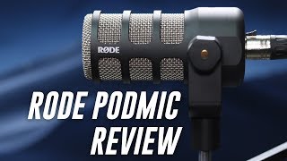 Rode PodMic Dynamic Mic Review  Test [upl. by Joly]