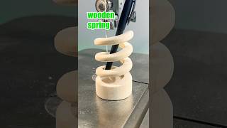 Wooden Spring Pen Holder  Impossible Challenge 🪚🔥sawsoul bandsaw craft woodworking carving [upl. by Aek]