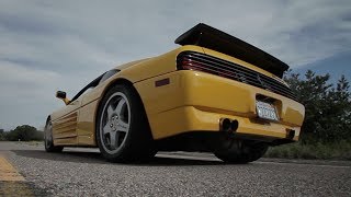 The 610 WHP TwinTurbo Flamespitting Ferrari 348 Challenge [upl. by Karney]