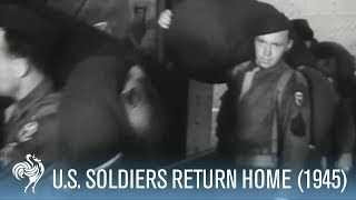 15000 American Soldiers Return Home to New York 1945  War Archives [upl. by Autry5]