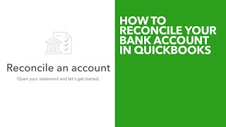 How to reconcile bank account in QuickBooks [upl. by Warga]