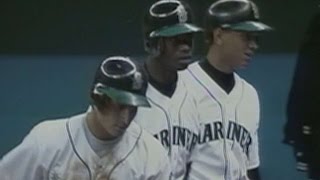 NYYSEA Griffey Jr launches three homers vs Yanks [upl. by Anaib]