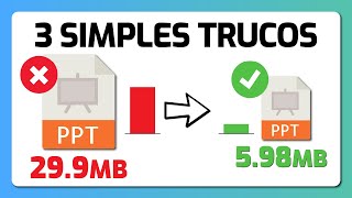 Cómo disminuir el tamaño de tus presentaciones en PowerPoint [upl. by Gaye]