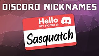 How to Change Nicknames on Discord Servers [upl. by Annail525]