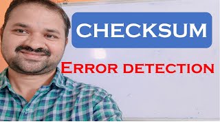 Checksum  Error Detection Technique [upl. by Ezana]