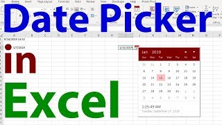 Date Picker in Excel  The Coolest Little Helper in Excel [upl. by Claiborn345]