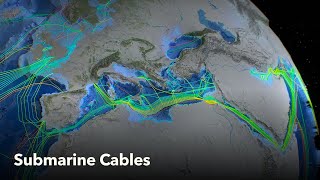 Animated Maps Submarine Cables [upl. by Adelia]