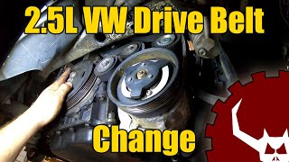 VW 25L Drive Belt Change [upl. by Rahsab]