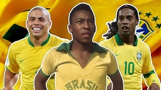 Greatest Brazil XI  Pele Ronaldo Ronaldinho [upl. by Neik]