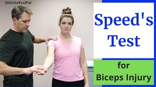 Speeds Test Biceps Tendinitis Test [upl. by Autry]