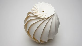 Easy Origami Sphere 16 Flaps Full Tutorial  Jun Mitani [upl. by Shaper768]