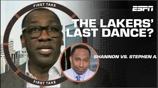 Shannon Sharpe amp Stephen A DISAGREE over this being the Lakers’ LAST DANCE  First Take [upl. by Notfol]