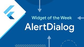 AlertDialog Flutter Widget of the Week [upl. by Loris719]