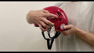 CCM 910 Helmet adjustment [upl. by Ulyram148]